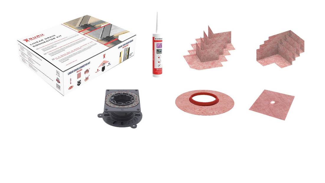 GURU Speedy Superkit for Linear Drains (with REVOLUX CURVE)